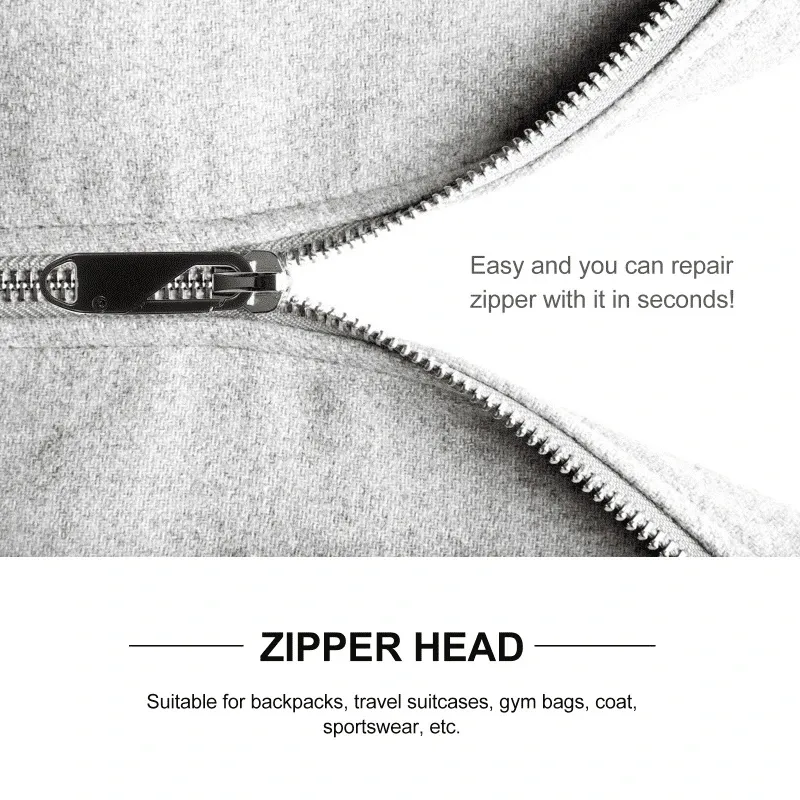 10PCS Replacement Zipper Slider Zipper Pull Zipper Repair Kits Clothing Zip  Fixer Broken Buckle Zip Cord Tab Bag Suitcase Tent