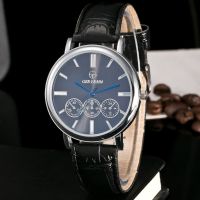 【July】 New hot belt mens and womens simple casual wrist watch GERIDUN foreign trade fine-scale quartz