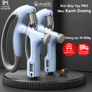 Màu Xanh Dương - Kìm Bóp Tay Pro Đếm Số Điện Tử Dụng Cụ Tập Gym Tập Cơ Bắp