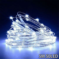 50100200 LED Micro Copper Wire String Fairy Lights USB Plug Xmas Party Decor Christmas Tree Outdoor Garland Wedding Decoration