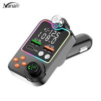 【New product】Q15 Wireless Fm Transmitter Pd Dual Usb Charger Bluetooth-compatible 5.0 Hands Free Car Kit Fm Modulator