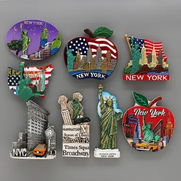 City Travel World Countries Tourist Souvenirs Fridge Magnets Handmade Resin  Crafts Cute Magnetic Stickers