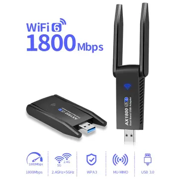 Adaptador Wifi 6 Usb 3.0 1800mbps Dual-band 2.4g 5ghz Fenvi