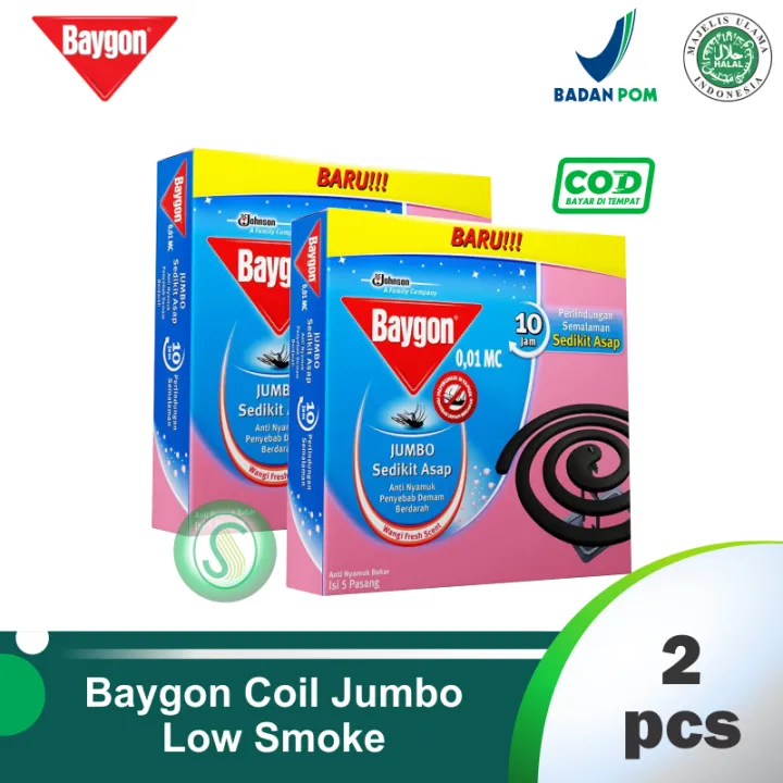 Baygon Coil Jumbo Max Obat Nyamuk Bakar 2 Pcs Lazada Indonesia