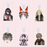 AM NIJISANJI LUXIEM Luggage Tag Anime Suitcase Bag Pendant Vox Shoto Ike Shu Luca Mysta Keychain Hang Tag MA