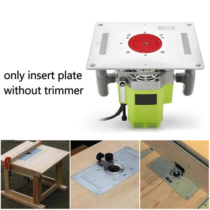 【NEW ARRIVAL】 Flip Guide Plate Aluminum Router Table Insert Plate For
