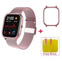 ZZOOI Strap For Amazfit Bip GTS Case Bracelet Watch Strap Metal For Xiaomi Amazfit GTS Bip U Lite S Protector Case Wrist Band Belt