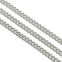 โซ่สแตนเลส 304 Curb Chain ขนาด 4x3x2 มม. ม้วนยาว 10 เมตร