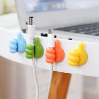 【hot】℗►卐  Thumb Cable Organizer Silicone USB Management Desktop Wire Manager Cord Holder Earphone Bobbin Winder
