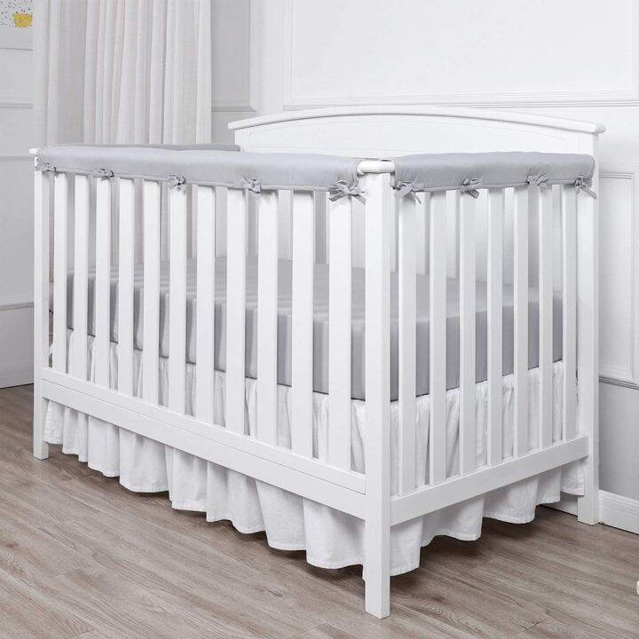 3Piece Safe Kids Padded Crib Rail Protector from Chewing Standard Crib