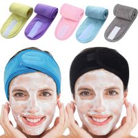 【CW】 Band Sweat Hairband Wrap Non-slip Stretchable Washable Headband Hair band for Face Makeup