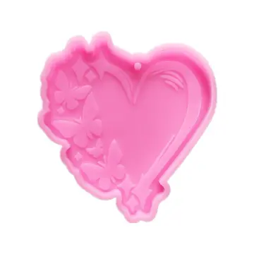 Dog Paw Print Resin Molds Heart Shape Keychain Casting Silicone Molds for  Key Chain Pendant Making Epoxy Resin Craft Jewelry DIY