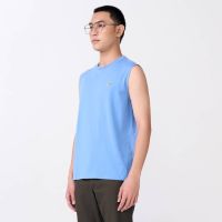 TRANQUIL BLUE TANKS SLEEVELESS CUSTOM FIT SHIRT    เสื้อแขนกุดสีฟ้าทรงคัสตอมฟิต