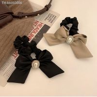 ™❅¤ texture pearl bow hair ring head rope female hair rope large intestine hair ring tied scalp tendon head flower hair accessories