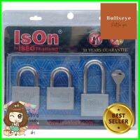 กุญแจคีย์อะไลท์ ISON 899 CS50/3 50 MM 3 ตัว/ชุดKEYED ALIKE PADLOCK ISON 899 CS50/3 50MM 3EA/SET **บริการเก็บเงินปลายทาง**