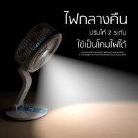 ?พัดลมโคมไฟ LED คละสี พัดลมเอนกประสงค์มัลติฟังชั่นด์ LR-2018 ใช้งานแบบไร้สายได้