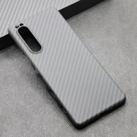 CF Skin Carbon Fiber เคสโทรศัพท์สำหรับ Xperia โทรศัพท์5 Iii 5IV 5V คุณลักษณะบางและเบา Aramid หน้าจอการพับภาพความสว่างสูงเคสห่อหุ้ม