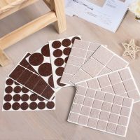 72pcs Self Adhesive Felt Chair Leg Pads Wood Floor Protectors Furniture Legs Table Leg Covers Round Bottom Anti-Slip Pads Set Furniture Protectors Rep