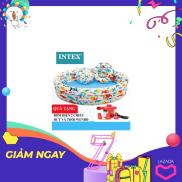 Bộ bể bơi phao 1m32 + bóng + phao Intex 59469 tặng kèm bơm điện 2 chiều