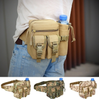 Mens Tactical Waterproof Waist Pack Nyon Hiking Water Bottle Phone Pouch Outdoor Military Hunting Bags Tactical Wallet Belt Bag