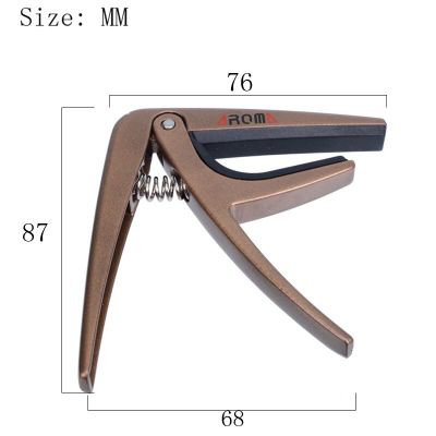 Aroma AC-01 Guitar Capo High Quality Silicone Cushion Metal Capo Acoustic Electric Guitar Trigger Capo Random Color 1pcs