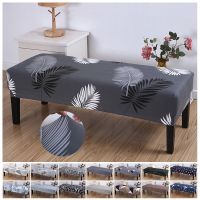 Prited Long Bench Cover Elastic Stretch Chair Covers For Living Room Kitchen Bedroom Piano Bench Slipcover Seat Protector 1PC