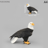 YUECHENG Figurines Owl Eagle Action FIGURE ของขวัญของเล่นสนุกสำหรับเด็กเครื่องประดับภูมิทัศน์