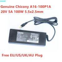 Chicony ของแท้ A16-100P1A 20V 5A 100W อะแดปเตอร์ AC สำหรับเสียบ UD-CAM แท่นวางมือถือภายนอก A16100P1A เครื่องชาร์จอุปกรณ์ไฟ