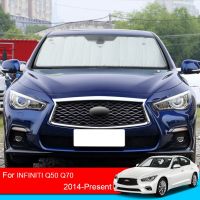 สำหรับ Q50 Infiniti Q70 2014-2025ที่บังแดดรถยนต์ป้องกันรังสียูวีผ้าม่านหน้าต่างด้านข้างหมวกกันแดดกระจกบังลมอุปกรณ์ตกแต่งรถยนต์