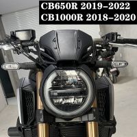 In สำหรับ Honda CB650R 2019-2022กระจกบังลม650R 2019 2020 2021 2022กระจกรถจักรยานยนต์กระจกบังลม CB1000R 1000R CB 650 R