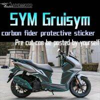 For SYM Gruisym 150 2023 Motorcycle Decal Body Carbon Fiber Protection Decoration Decal Accessories Decals  Emblems