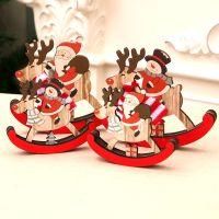 【hot】❡❡  Xmas Pendants Wood Decorations Gifts Kid New Year 2023