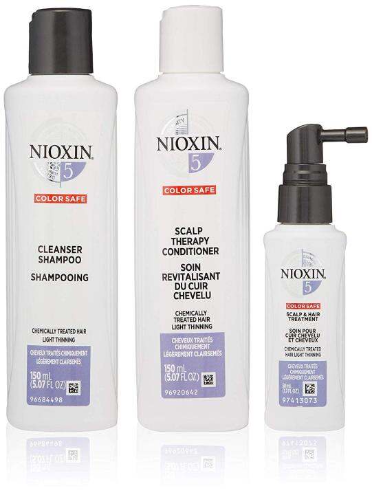 Nioxin Hair Care System 5 Kit for Chemically Treated Hair with Light ...