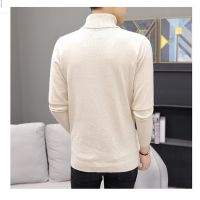 New Streetwear Mens Winter Warm Cotton High Neck Pullover Jumper Sweater Tops Mens Slim Fit Turtleneck 7 Colors