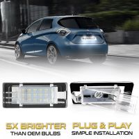 LED License Number Plate Light Lamp For Renault Scenic 2 3 Modus Laguna 2 3 Espace 4 Zoe Captur Fluence Dacia Duster Logan Lodgy Bulbs  LEDs HIDs