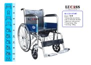 Xe lăn đa năng có bô vệ sinh, có thắng Lucass X8 dành cho người khuyết tật