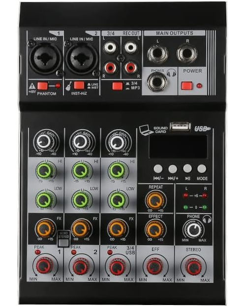 aibedo-audio-mixer-4-channel-mini-audio-mixer-dj-controller-mini-family-ktv-karaoke-mixer-usb-bt-effects-interface-mixer-f4a