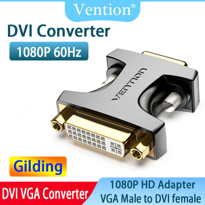 Vention Dvi To Vga 24 5 Adapter Dvi I Male To Vga Female Converter 1080p For Computer Monitor Tv