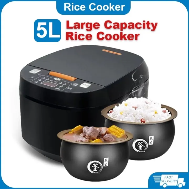 5L Rice Cooker Smart Multifunctional Rice cooker English Intelligent