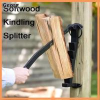 GEORG เครื่องผลิต kindling ไม้ kindling Splitter กันไฟทนไฟ อุปกรณ์ติดผนัง เครื่องมือแยกลิ่ม สวนในสวน เหล็กกล้าคาร์บอนสูง เครื่องตัดไม้ บ้านในบ้าน