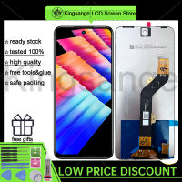 Kingsange 6.82 ต้นฉบับสำหรับ Infinix Hot 30 Play NFC จอสำรองสัมผัสหน้าจอ LCD X6835B ประกอบ Digitizer พร้อมกรอบสำหรับ X6835B