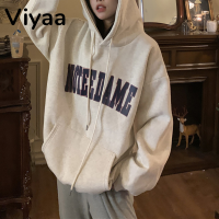 Viyaa เสื้อฮู้ด เสื้อแขนยาวอบอุ่น หลวมและสบาย แฟชั่น ทันสมัย นุ่มนวล เท่ WWY23000LT 41Z231008