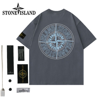 Stone Island Stone Island Embroidery Badge Back Compass 250 Heavy Cotton Short Sleeve T T-shirt Mens And Womens