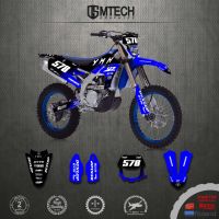 DSMTECH Motocross Team Decals Stickers Backgrounds Graphics Kit For YAMAHA WR450F WRF450 2019 2020 2021 2022 WRF 450 WR 450F