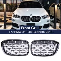 Geetha กระจังไตด้านหน้าติดเพชรสำหรับรถแข่งตะแกรงสำหรับ BMW X1 F48 F49 2016 2017 2018ตะแกรงสไตล์ดาวตก2019อะไหล่แต่งรถ