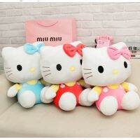 ตุ๊กตา Hello Kitty ตุ๊กตาหนานุ่ม Sanrio Plushie ตุ๊กตาน่ารักยัดไส้สัตว์น่ารักเบาะนุ่มหมอนโซฟาของขวัญวันเกิดเด็กการตกแต่งบ้าน