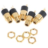 5Pcs Gold PJ392 3.5mm Stereo Female Audio Headphone Connector Socket Plugs