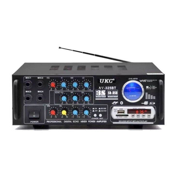 ukc-เครื่องขยายเสียง-ac-dc-mini-2x120w-stereo-power-amplifier-bluetooth-usb-fm-media-solutions-รุ่น-av-325bt-pt-shop