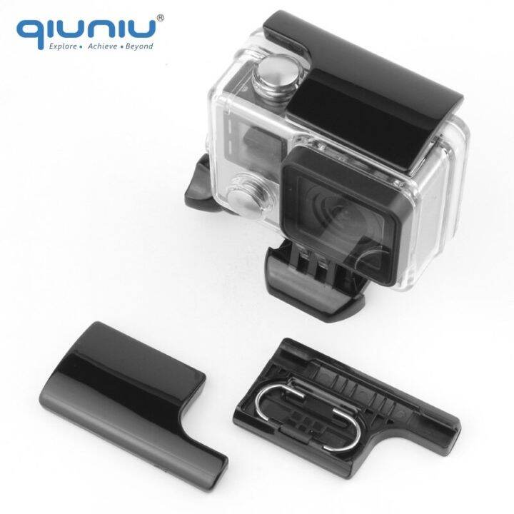 qiuniu-อะไหล่สลักล็อกพลาสติกสำหรับ-gopro-โกโปรพระเอก3-4กระเป๋ากล้องกันน้ำล็อคกล่องหัวเข็มขัด