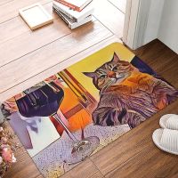 Ukraine Ukrainian Cat Anti-Slip Rug Doormat Bath Mat Stepan Art Hallway Carpet Welcome Decorative